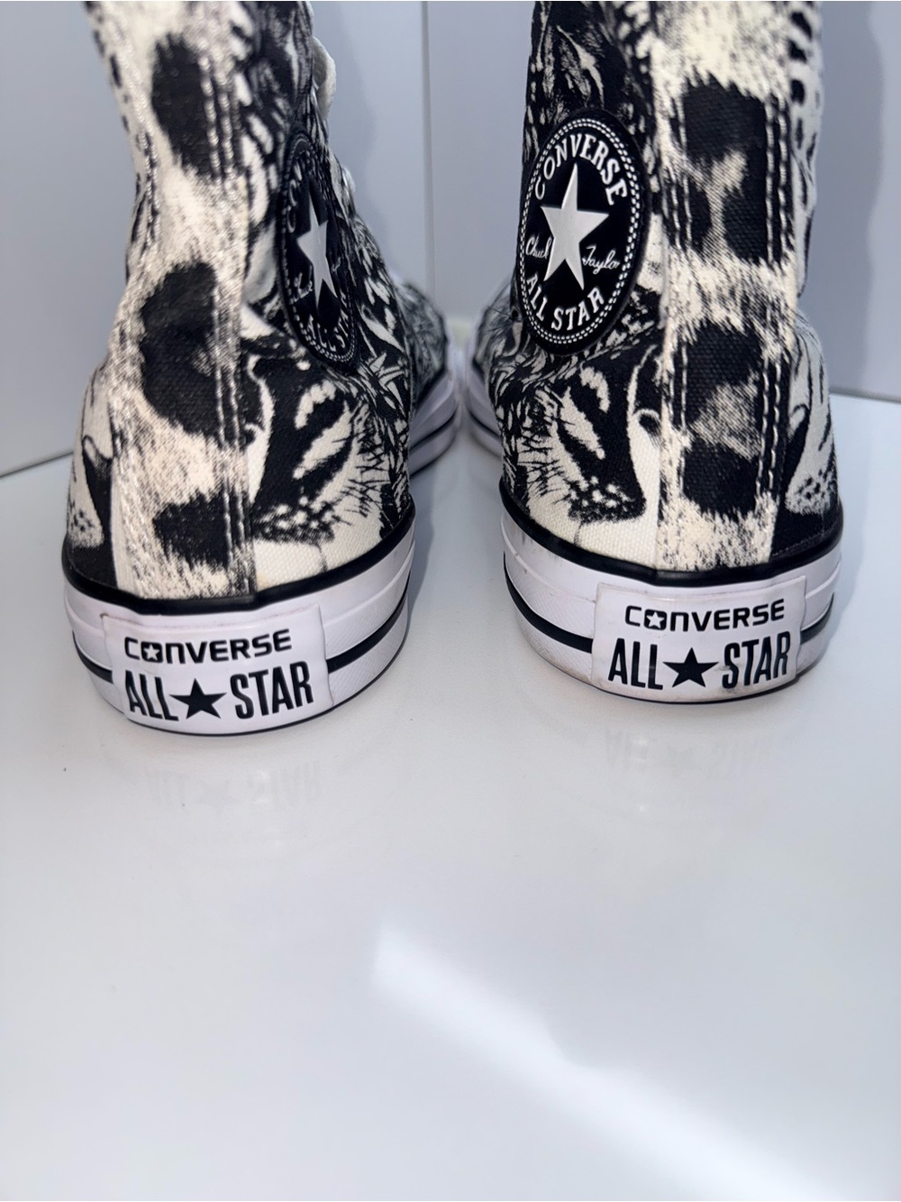Converse Chuck Taylor All Star “Big Cat” / Snow Leopard High Tops M8/W9.5 - Picture 4 of 5